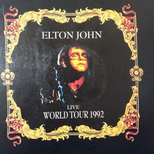 Elton John Live World Tour 1992 Vintage Laserdisc CD Movie - Ideal DIY Wall Art
